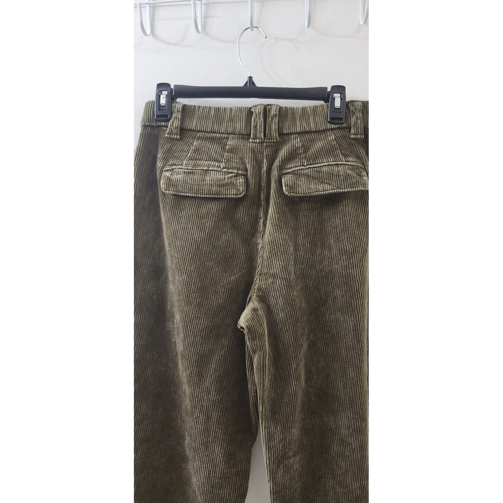 Democracy Ab-solution Skyrise Wide Leg Corduroy Pants Olive Green Size 6 NWT - Picture 8 of 11